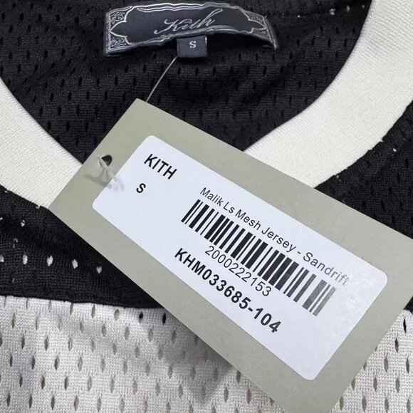 Kith Malik Long Sleeve Mesh Jersey Sandrift - Picture 4 of 6